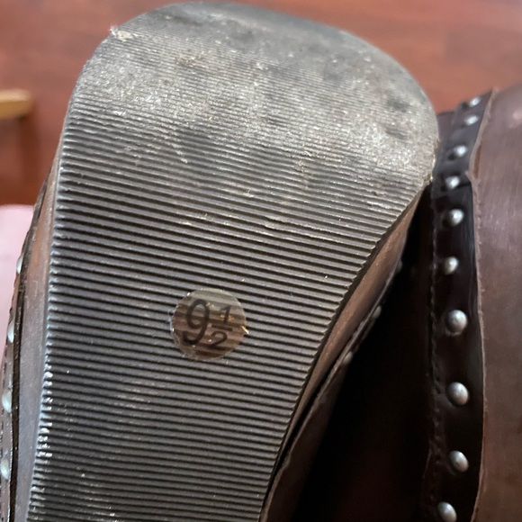 Daniblack Open Peep Toe Clog size 9.5 Brown ESPRESSO WAXY NAPPA shoe sling back - Picture 16 of 16